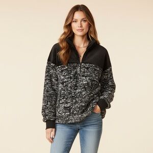 LuLaRoe Nancy Half Zip Pullover Jacket